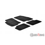 Original Gledring Passform Fußmatten Gummimatten 4 Tlg. - Fiat Grande Punto 2005 -2010
